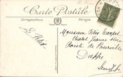 VINTAGE POSTCARD Mulhouse Church Etienne Saint