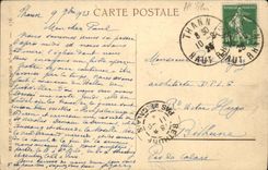 VINTAGE POSTCARD Thann the Cathedral Side Gate