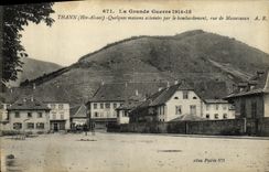 VINTAGE POSTCARD Thann the Great War Some Houses reached by the bombardment Street of Masseveaux