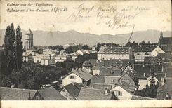 La POSTAL Colmar de la VENDIMIA que considera tiene pajaro del vuelo D