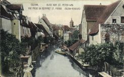 POSTAL Colmar de la VENDIMIA vista del St Pedro del terraplen