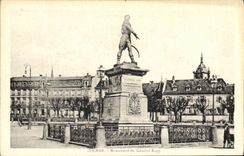Monumento de Colmar de la POSTAL de la VENDIMIA de general Rapp