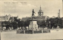 POSTAL Colmar Rapp Platz de la VENDIMIA