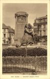 Monumento Jacques Preiss Alsacia de Colmar de la POSTAL de la VENDIMIA
