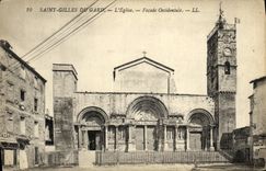 CPA Saint Gilles Du Gard L Eglise Facade Occidentale