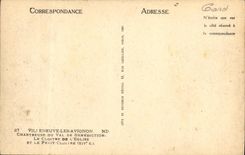 VINTAGE POSTCARD Villeneuve Avignon Chartreuse Of the Valley Of Blessing the cloister of L church and the small cloister