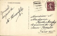 Establecimiento hidropatico de Dax de la POSTAL de la VENDIMIA de banos de fango de Baignots