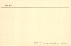 Arena de Dax de la POSTAL de la VENDIMIA