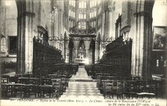 CPA Vendome Eglise de la Trinite Le choeur cloture de la Renaissance