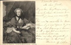 CPA Chambord Le Chateau Portrait de Mme Leczinska