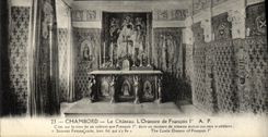 CPA Chambord Le Chateau L Oratoire de Francois ler