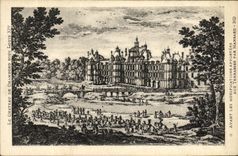 CPA Le Chateau Chambord Sous Louis XIV Avant les modifications aux terrasses par Mansard