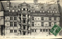 CPA Blois Chateau L Escalier Francois 1er