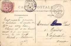 VINTAGE POSTCARD Moulins Bedside of the Cathedral