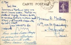 VINTAGE POSTCARD Moulins View taken Tower St Gilles