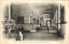 VINTAGE POSTCARD Vichy L Hydropathic establishment Gallery of the Large Grid