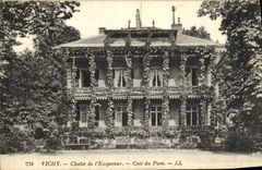 VINTAGE POSTCARD Vichy Chalet of L Emperor Dimensions Park