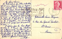 VINTAGE POSTCARD Vichy Street Lucas towards the Palate of the Sources