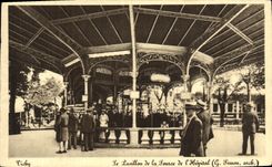 VINTAGE POSTCARD Vichy the House of the Source of L Hospital