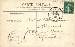 VINTAGE POSTCARD Vichy Rules of the Entered Charity of L civil Hopital