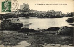 CPA Ploumanch Chateau Coasteres et ses Rochers