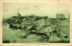 CPA Ploumanch Le Phare et les Rochers