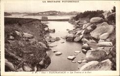 CPA Ploumanch Les troieros et le Port