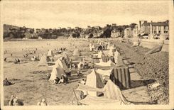 VINTAGE POSTCARD Valley Andre Vue of Beach