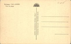 VINTAGE POSTCARD Valley Andre Vue of Beach