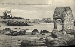 CPA Ploumanach L Oratoire Saint Guirec et le Chateau de Costaeres