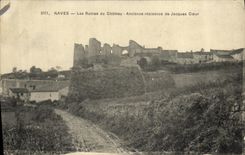 CPA Naves Les Ruines du Chateau Ancienne residence de Jacques Coeur