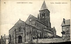 CPA Saint Menoux Eglise Ensemble sud ouest
