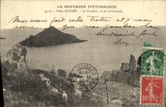 VINTAGE POSTCARD Valley Andre Verdelet seen of the Cornice