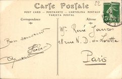 POSTAL de la VENDIMIA el valle Andre Verdelet vista de la manera de la cornisa