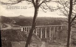 CPA Saint Brieuc Paysage sur le Viaduc de Toupin
