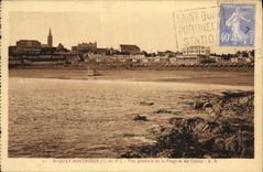CPA St Quay Portrieux Vue generale de la Plage et du Casino
