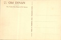 CPA Dinan Portail Facade Eglise St Sauveur