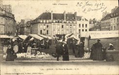 VINTAGE POSTCARD Dinan the Place of Market TOP