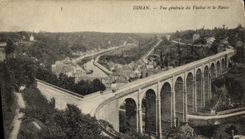CPA Dinan Vue Generale du Viaduc et la Rance