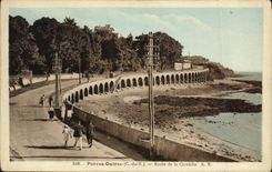 CPA Perros Guirec Route de la Corniche