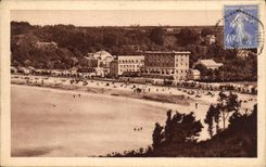 CPA Perros Guirec Le Casino et La Plage de Trestraou
