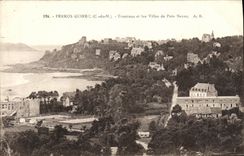 CPA Perros Guirec Trestraou et les Villas de pors Nevez Tennis