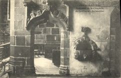 CPA Perros Guirec Interieur de la Chapelle de la Clarte Le benitier