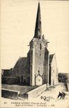 CPA Perros Guirec Eglise de la Clarte Le Clocher Caleche