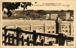 CPA Perros Guirec Vue Panoramique de la Plage de Tresreaou et du Grand Hotel