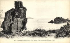 CPA Perros Guirec Du Spbinx a la Pointe du Chateau