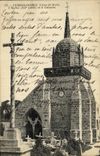 CPA Perros Guirec L Eglise et le Calvaire