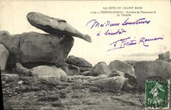 CPA Perros Guirec Rochers de Ploumanac h La Torpille