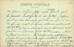 La isla de la POSTAL de la VENDIMIA de la opinion de Brehat del puerto cerrado y los hoteles ven el puerto posterior del deu cerrado