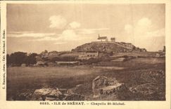 VINTAGE POSTCARD Island of Brehat Vault St Michel
